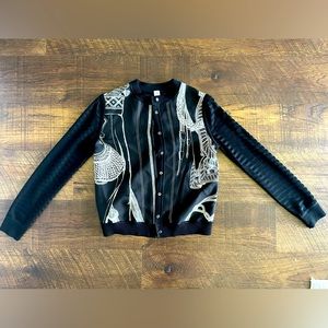 Hermes “Zoaves et Dragons Finesse” Long-sleeve cardigan Size 36